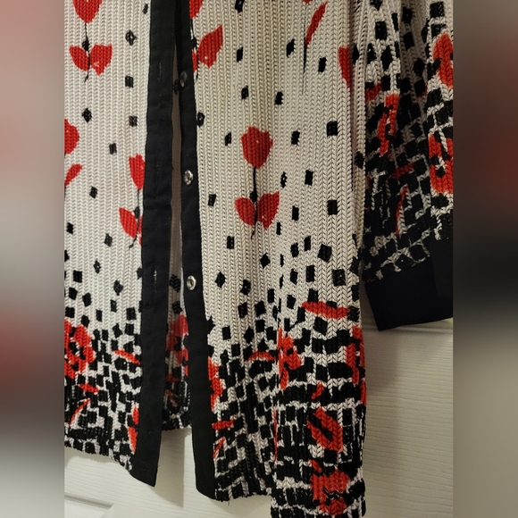 Rainbow Canada Poppy Button Down Shirt, size 12 - Picture 2 of 6